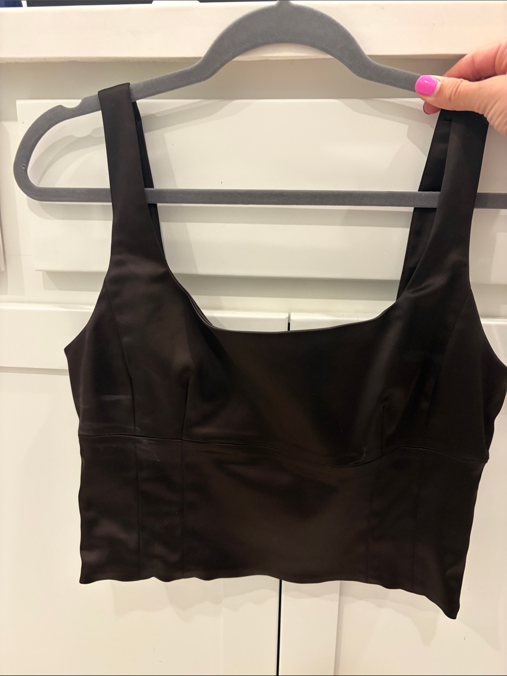 Wilfred Size M Brown Cropped Tank Top